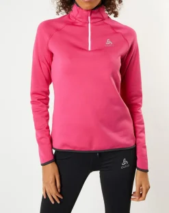 Femme Odlo Pull col zippé Ceramicwarm fuchsia