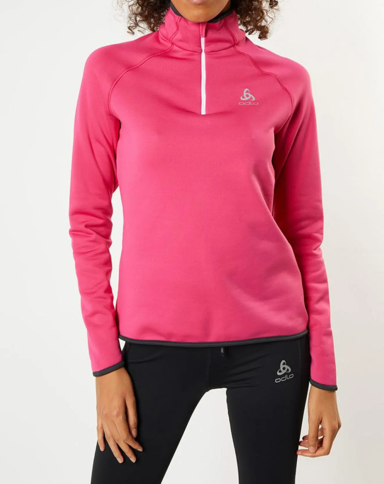 Femme Odlo Pull col zippé Ceramicwarm fuchsia