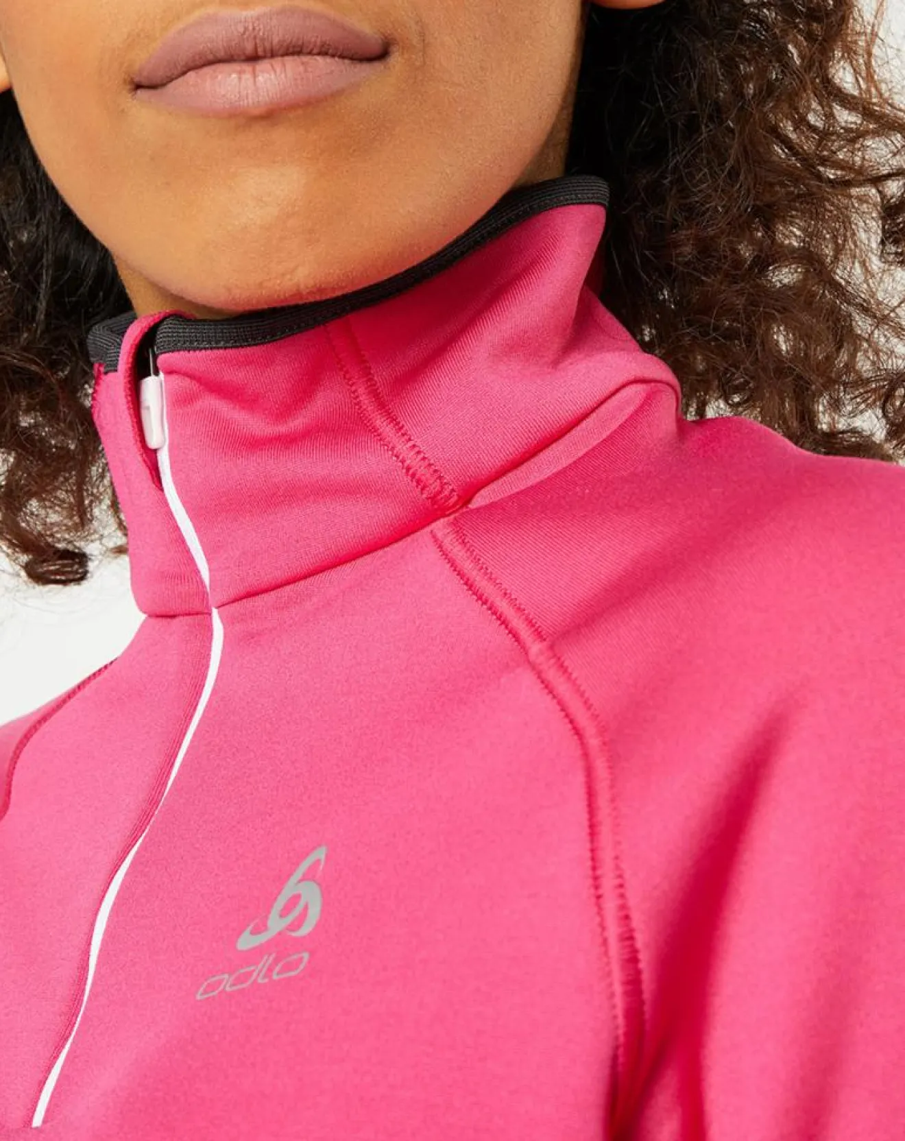 Femme Odlo Pull col zippé Ceramicwarm fuchsia
