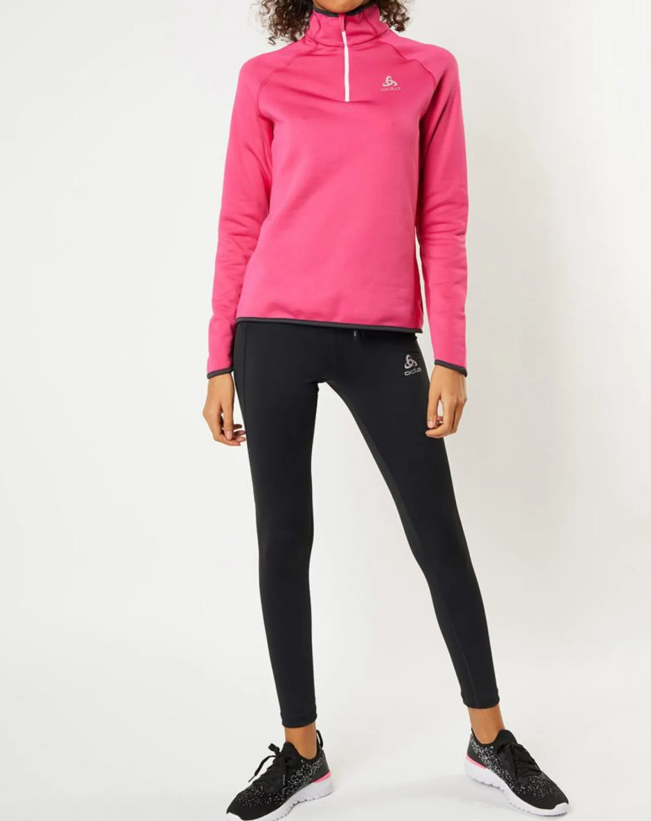 Femme Odlo Pull col zippé Ceramicwarm fuchsia