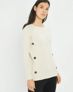 Femme Lauren Vidal Pull Cosy lait