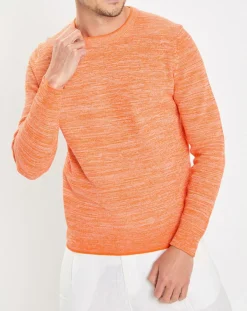 Marc O'Polo Pull Coton Mouliné orange
