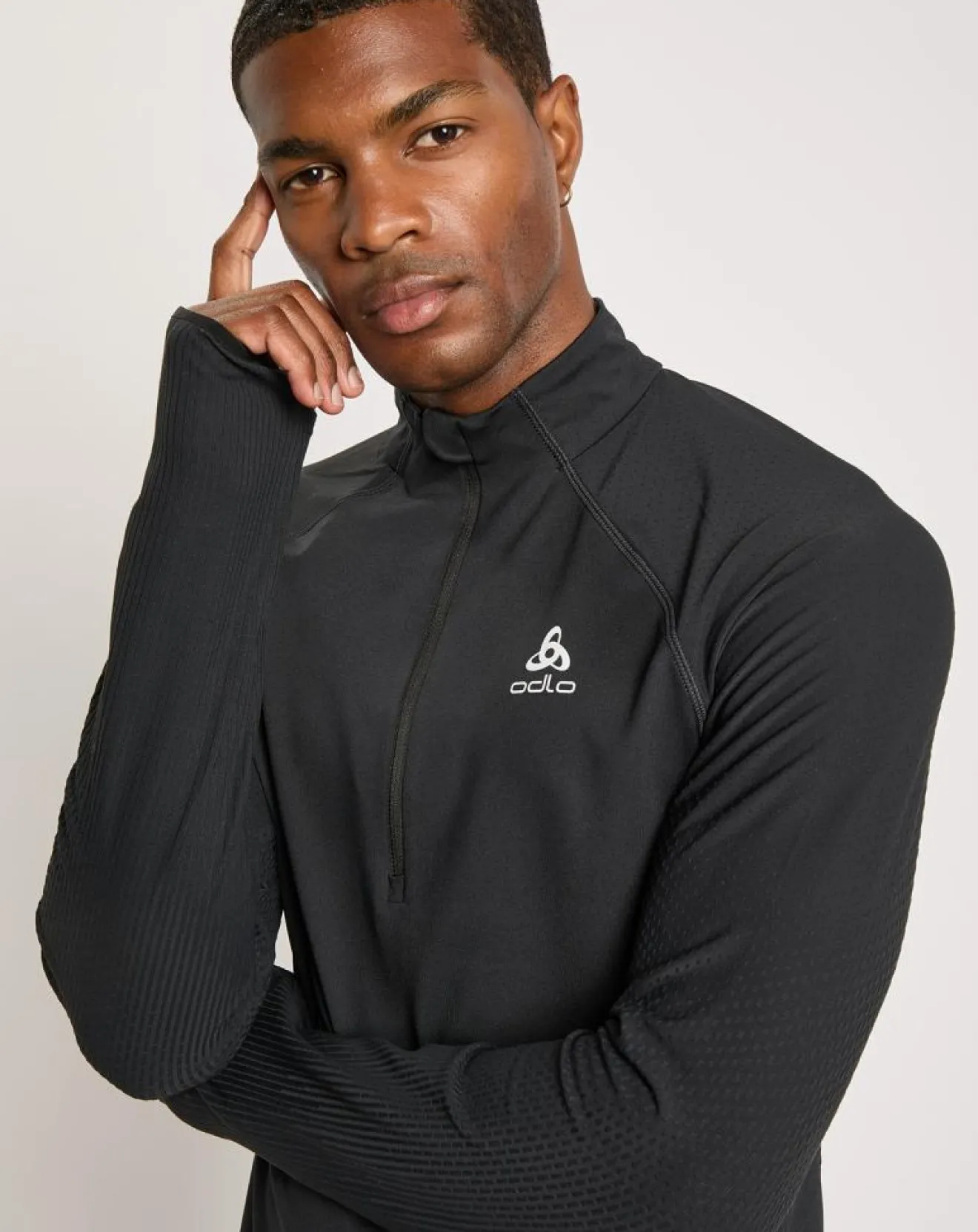Hot Odlo Pull de running 1/2 zip Zeroweight noir