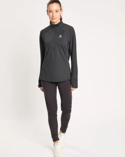 Outlet Odlo Pull de running 1/2 zip Zeroweight noir