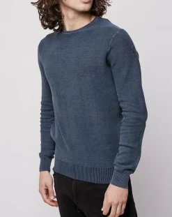 Homme North Sails Pull délavé bleu marine