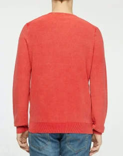 Homme North Sails Pull délavé rouge