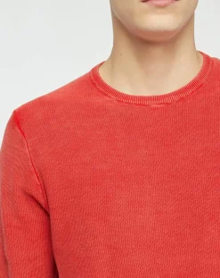 Homme North Sails Pull délavé rouge