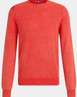 Homme North Sails Pull délavé rouge
