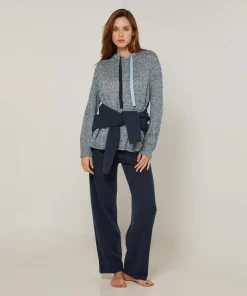 Best Rodier Pull Domitille à capuche chiné bleu