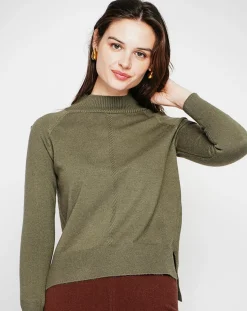 Femme Cachemire & Jo Pull Emilie kaki