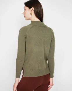 Femme Cachemire & Jo Pull Emilie kaki