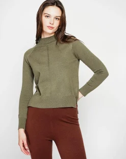 Femme Cachemire & Jo Pull Emilie kaki