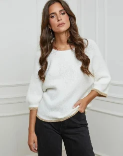 New L'Armoire de Suzette Pull Emma écru