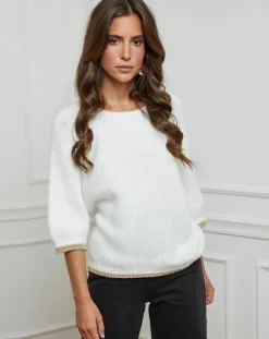 New L'Armoire de Suzette Pull Emma écru