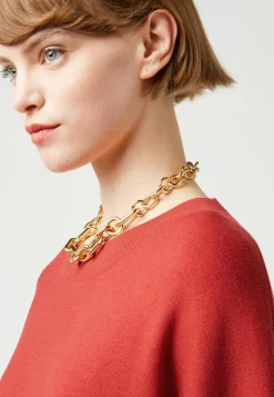 Femme Rodier Pull Emmeline col rond orange rouille