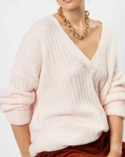 Discount Maison Anje Pull en Alpaga & Laine mélangés Lemabillon macaron