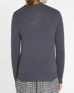 Homme Galeries Lafayette Pull en Cachemire & Laine Mesailor col rond gris foncé