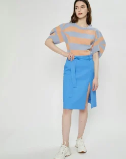 Femme Stella McCartney Pull en Cachemire & Laine Jumper rayé bleu/orange
