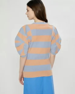 Femme Stella McCartney Pull en Cachemire & Laine Jumper rayé bleu/orange