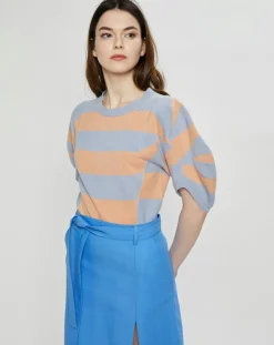 Femme Stella McCartney Pull en Cachemire & Laine Jumper rayé bleu/orange