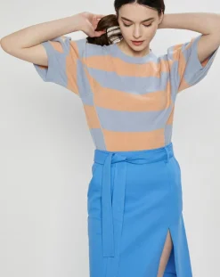 Femme Stella McCartney Pull en Cachemire & Laine Jumper rayé bleu/orange