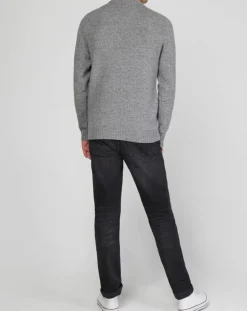 Homme Galeries Lafayette Pull en Cachemire & Laine Begood col rond gris