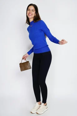 Femme Assuili Pull en Cachemire mélangé col montant royal