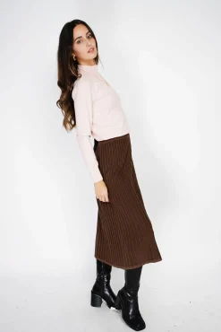 Outlet Assuili Pull en Cachemire mélangé col montant rose