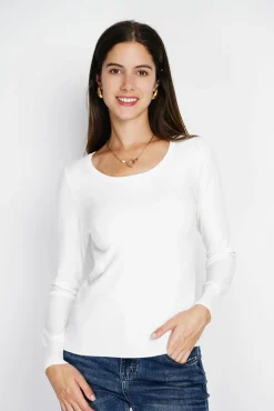 Outlet Assuili Pull en Cachemire mélangé col rond naturel