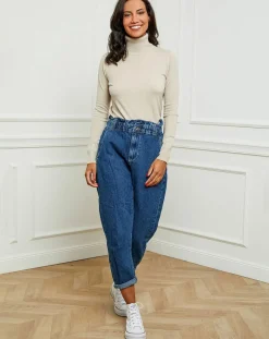 Soft Cashmere Pull en Cachemire mélangé Elisa beige