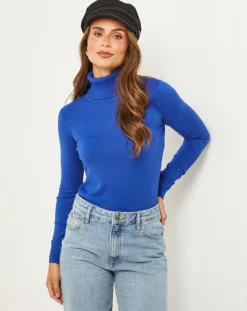 Online Soft Cashmere Pull en Cachemire mélangé Heloise royal