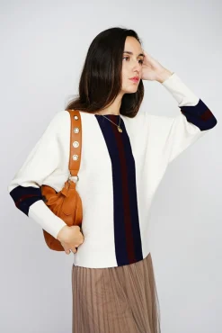 Femme Assuili Pull en Cachemire mélangé ras du cou naturel