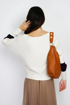 Femme Assuili Pull en Cachemire mélangé ras du cou naturel