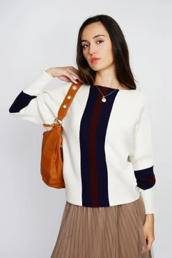 Femme Assuili Pull en Cachemire mélangé ras du cou naturel