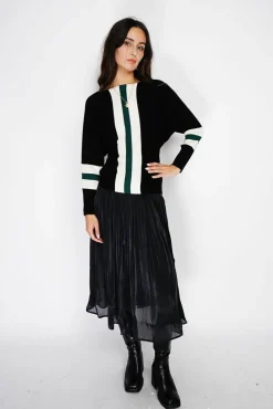 Femme Assuili Pull en Cachemire mélangé ras du cou noir