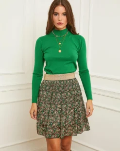 Femme Soft Cashmere Pull en Cachemire mélangé Senda vert