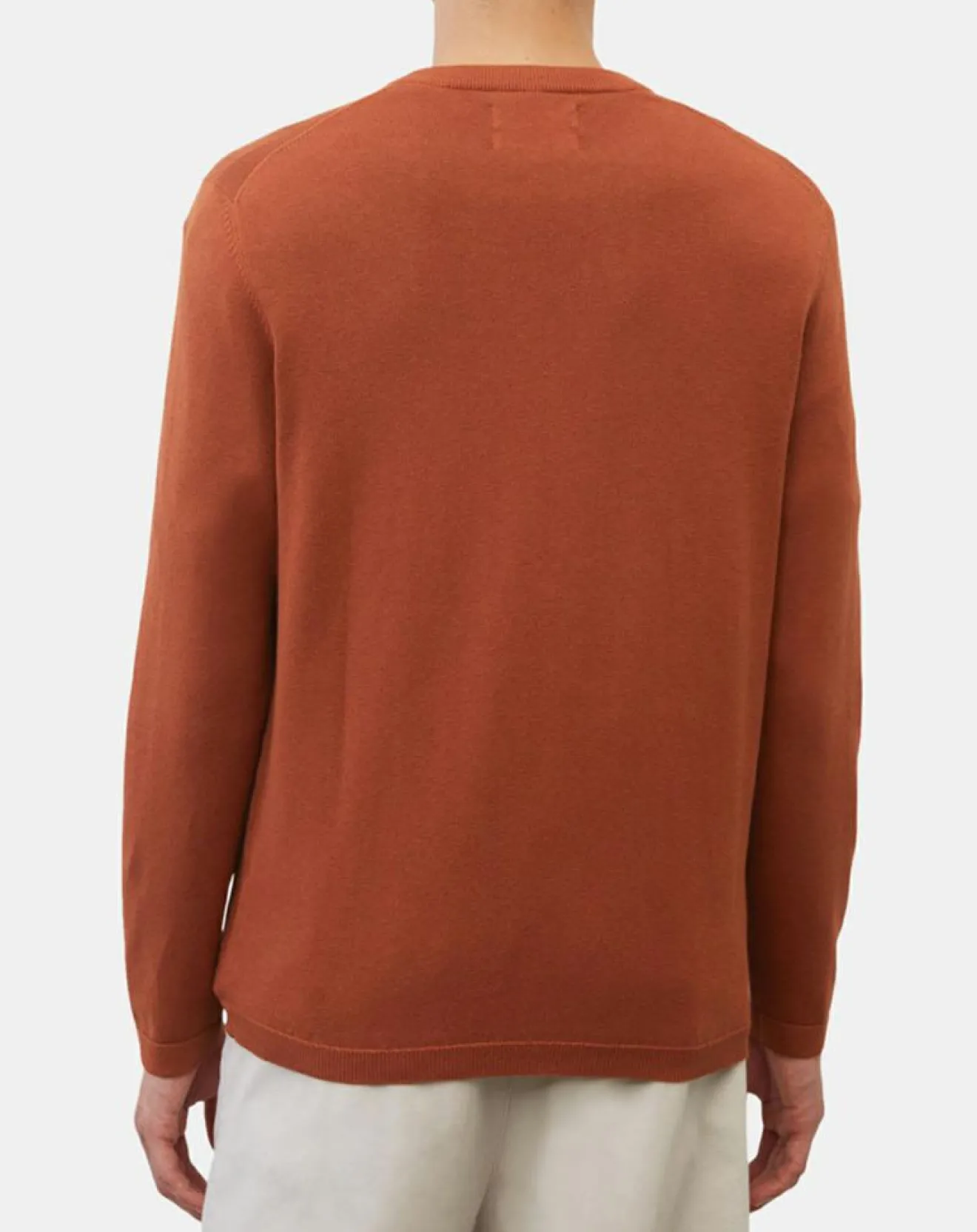 Homme Marc O'Polo Pull en Coton & Cachemire brique