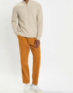 Homme Marc O'Polo Pull en Coton & Laine côtelé écru