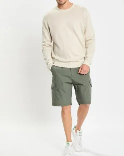 Homme Marc O'Polo Pull en Coton & Soie beige