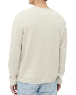 Homme Marc O'Polo Pull en Coton & Soie beige