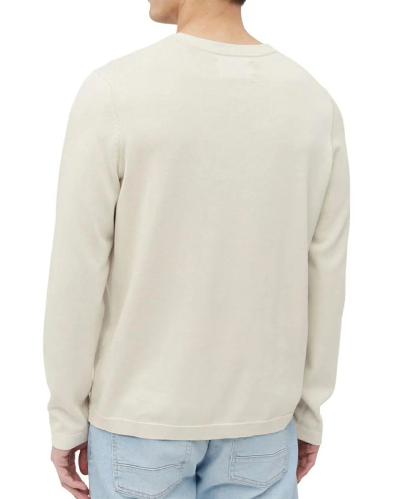 Homme Marc O'Polo Pull en Coton & Soie beige
