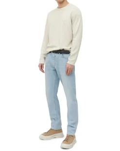 Homme Marc O'Polo Pull en Coton & Soie beige