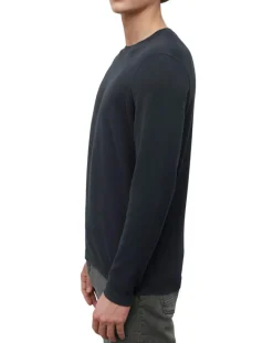 Homme Marc O'Polo Pull en Coton & Soie bleu marine