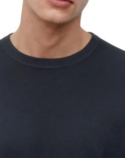 Homme Marc O'Polo Pull en Coton & Soie bleu marine