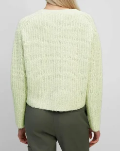 Online Marc O'Polo Pull en Coton, Laine & Alpaga mélangés Mouline vert clair