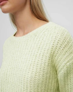 Online Marc O'Polo Pull en Coton, Laine & Alpaga mélangés Mouline vert clair