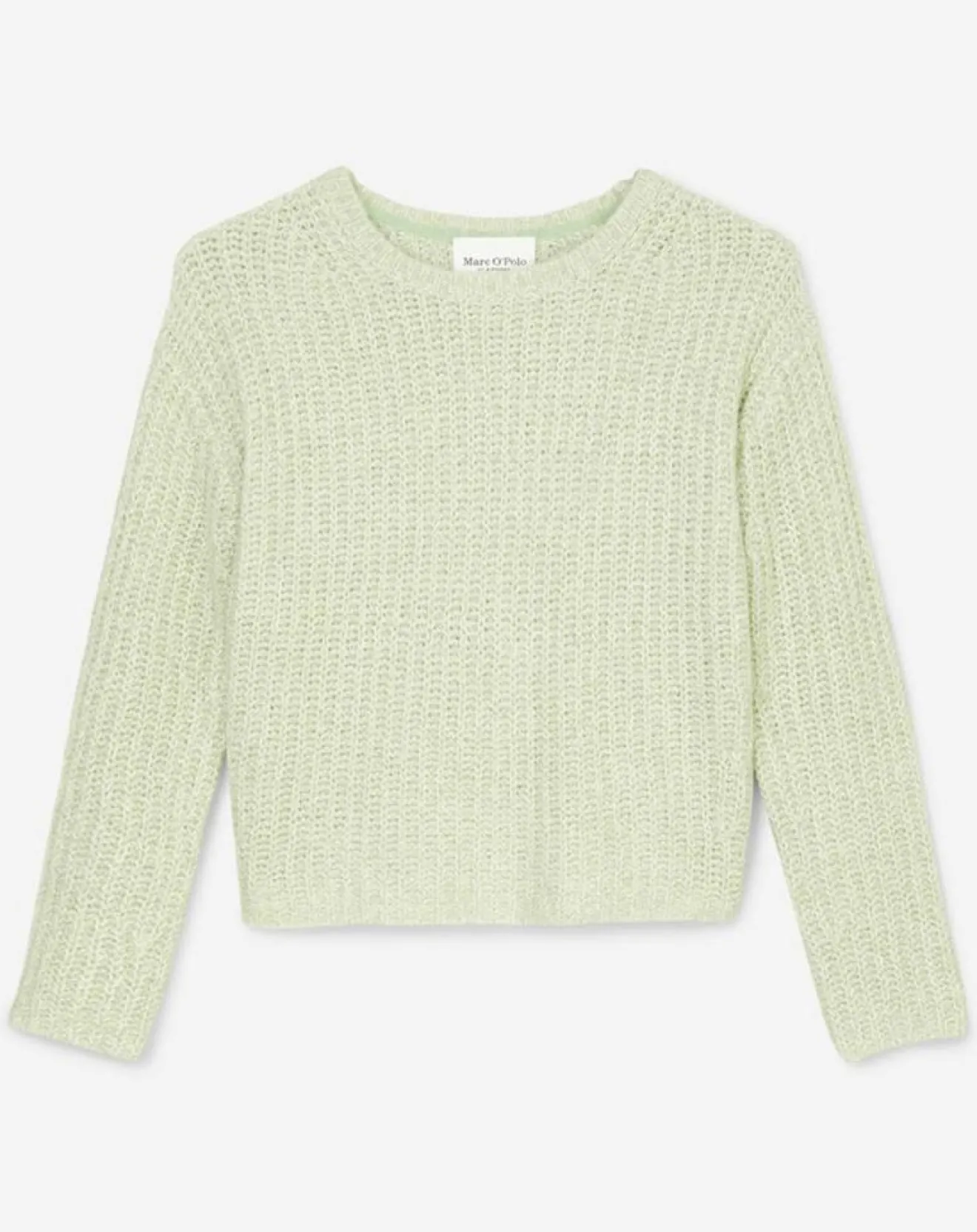 Online Marc O'Polo Pull en Coton, Laine & Alpaga mélangés Mouline vert clair