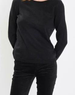 Femme Marc O'Polo Pull en Coton, Laine & Alpaga mélangés Basique noir