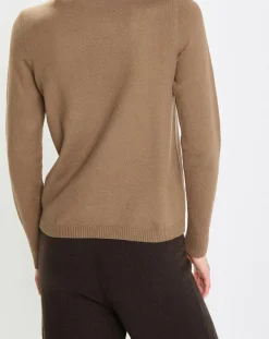 Best Marc O'Polo Pull en Coton, Laine & Alpaga mélangés Basique marron