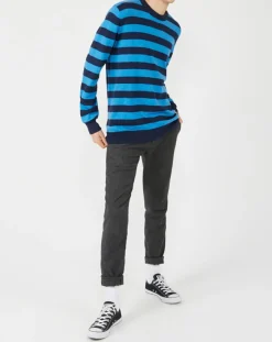 Pepe Jeans Pull en Coton, Laine & Cachemire Warren bleu